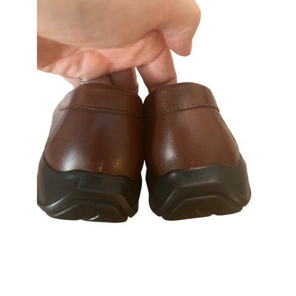 Cole Haan Nike Air Brown Leather Moc Toe Slip‎ on Loafer Sz 8.5 Mens main image 4